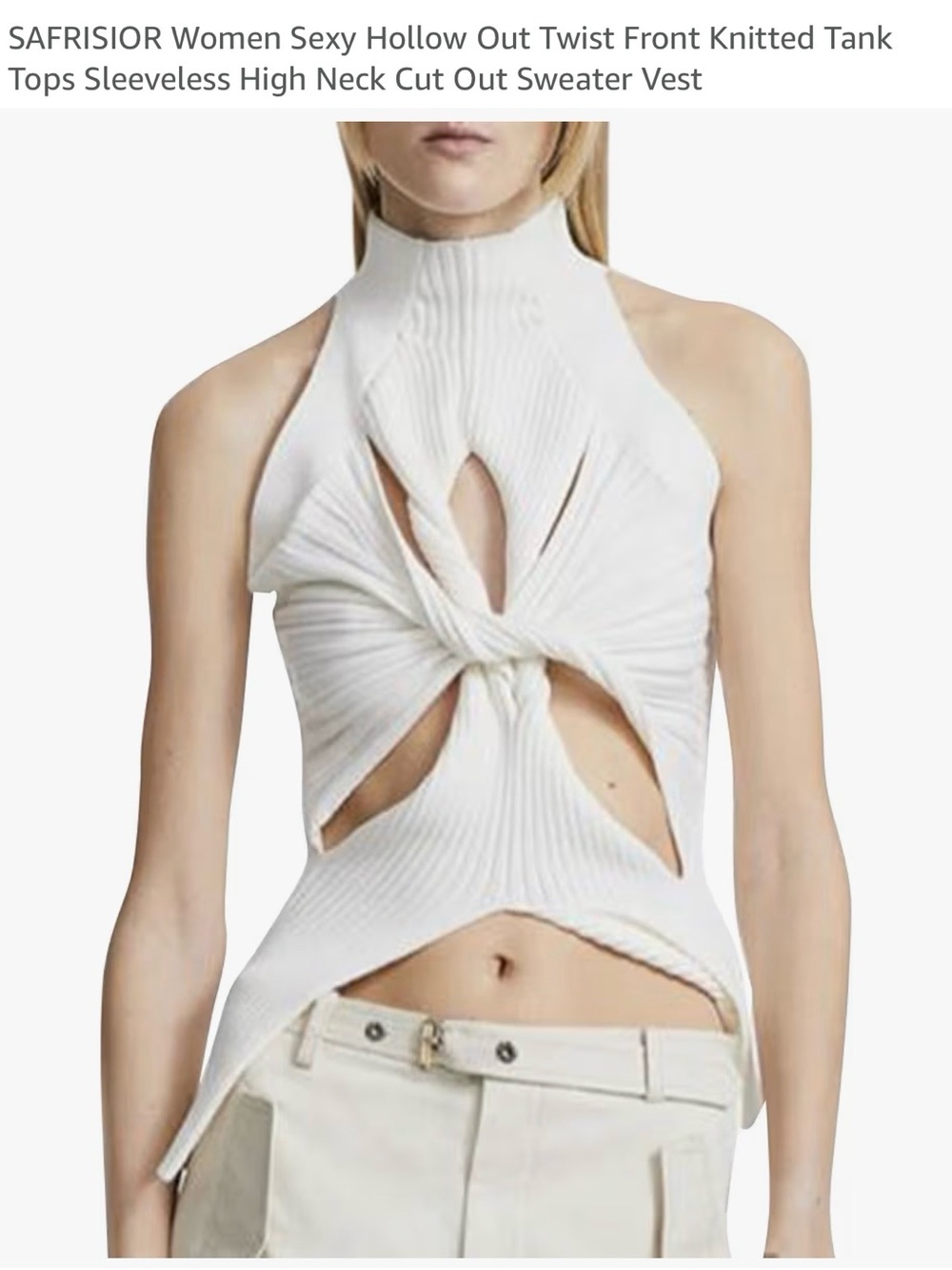 White unique top!